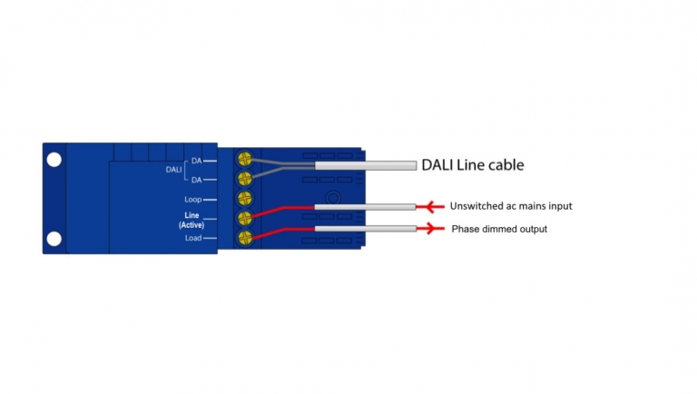 RAPIX DALI Adaptive Phase Dimmer - Wiring Diagram
