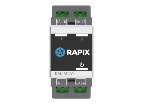 RAPIX DALI-2 TWO CHANNEL 12 AMP DIN RAIL RELAY