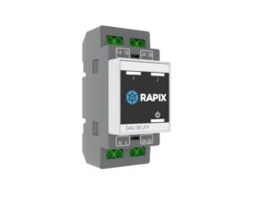 RAPIX DALI-2 TWO CHANNEL 12 AMP DIN RAIL RELAY